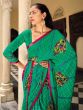 Green Geometric Printed Casual Wear Saree