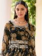 Black Floral Printed Anarkali Salwar Kameez