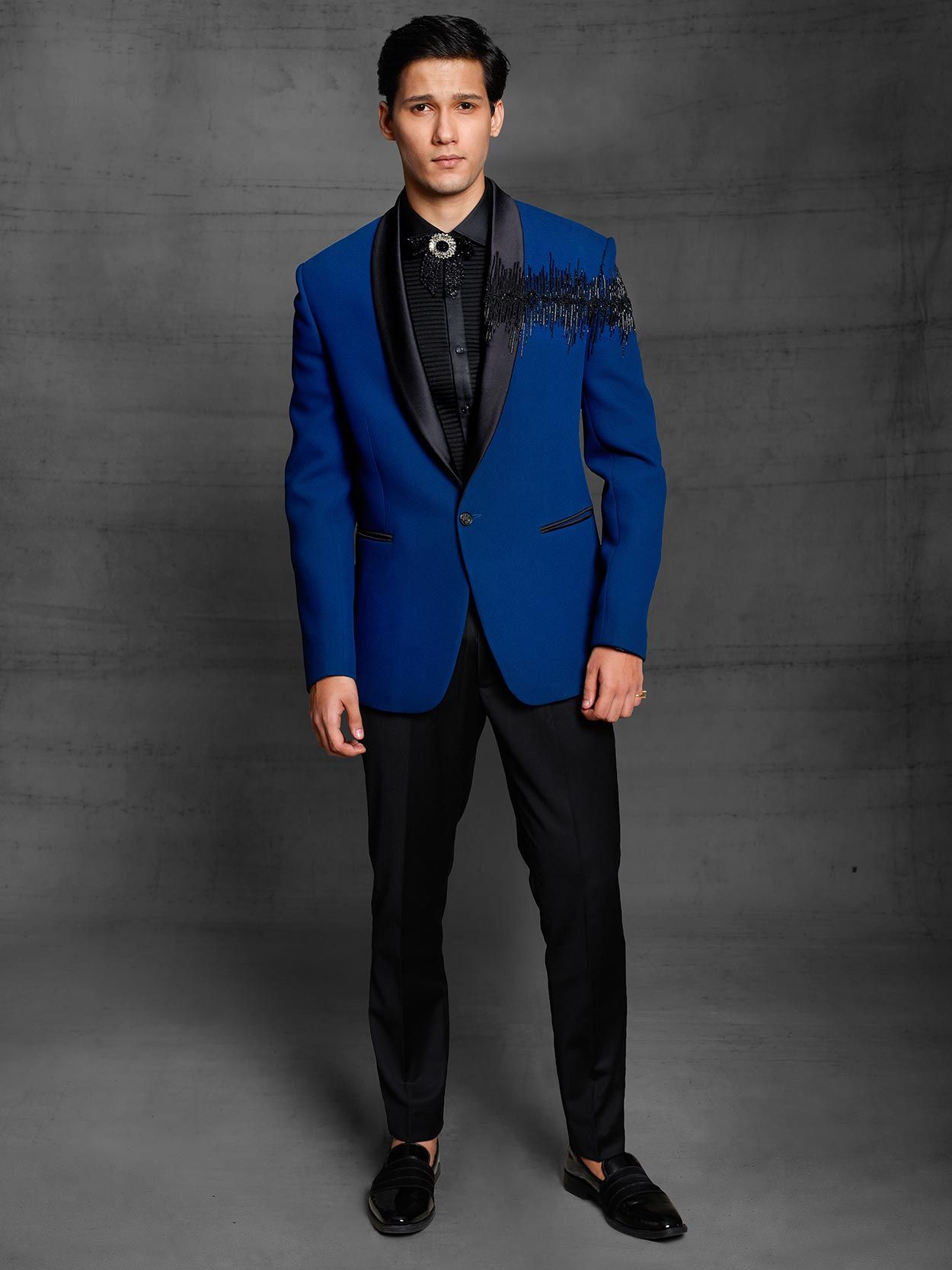 Blue Tuxedo Suit | Tailor-made Blue Tuxedo Suit – Uomo Attire
