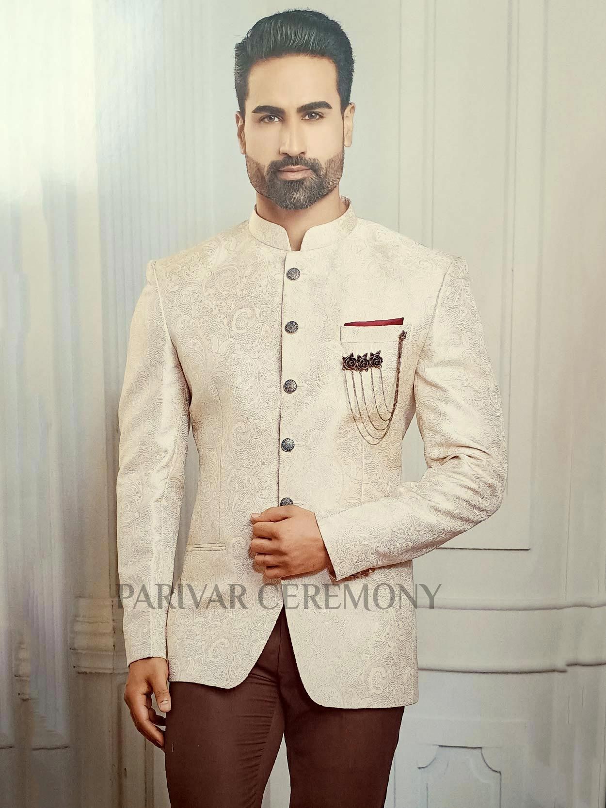 $129 - $193 - Gold Jodhpuri Suit Online Shopping