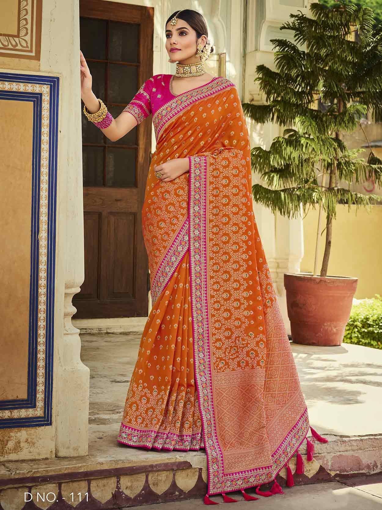 New Collection Velvet Saree Party Wear So Beautiful Colours | gintaa.com