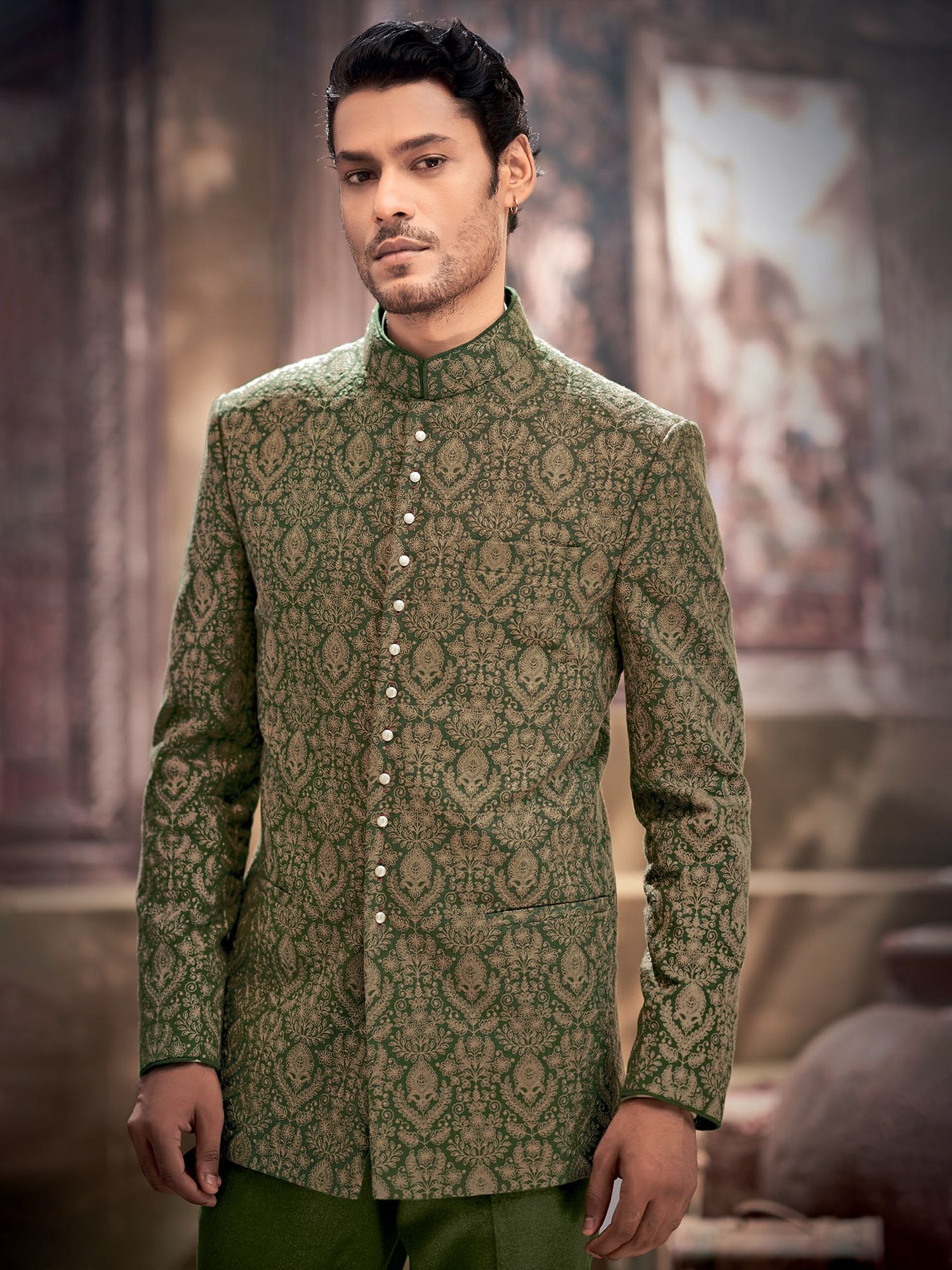 Cream Embroidered Wedding Jodhpuri Suit – Ethnic Star
