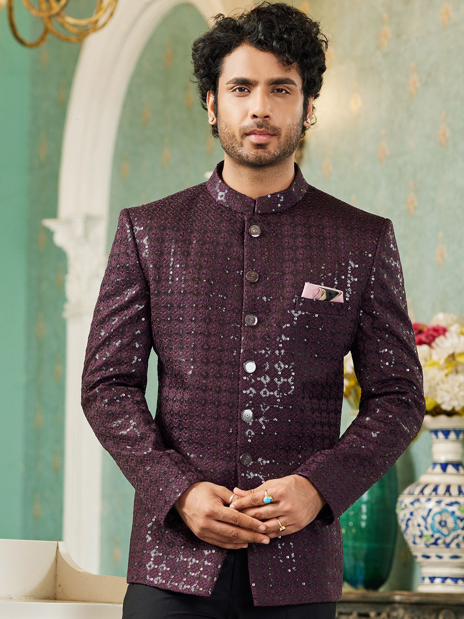 Buy Designer Blazer for Mens - The Chennai Silks Online