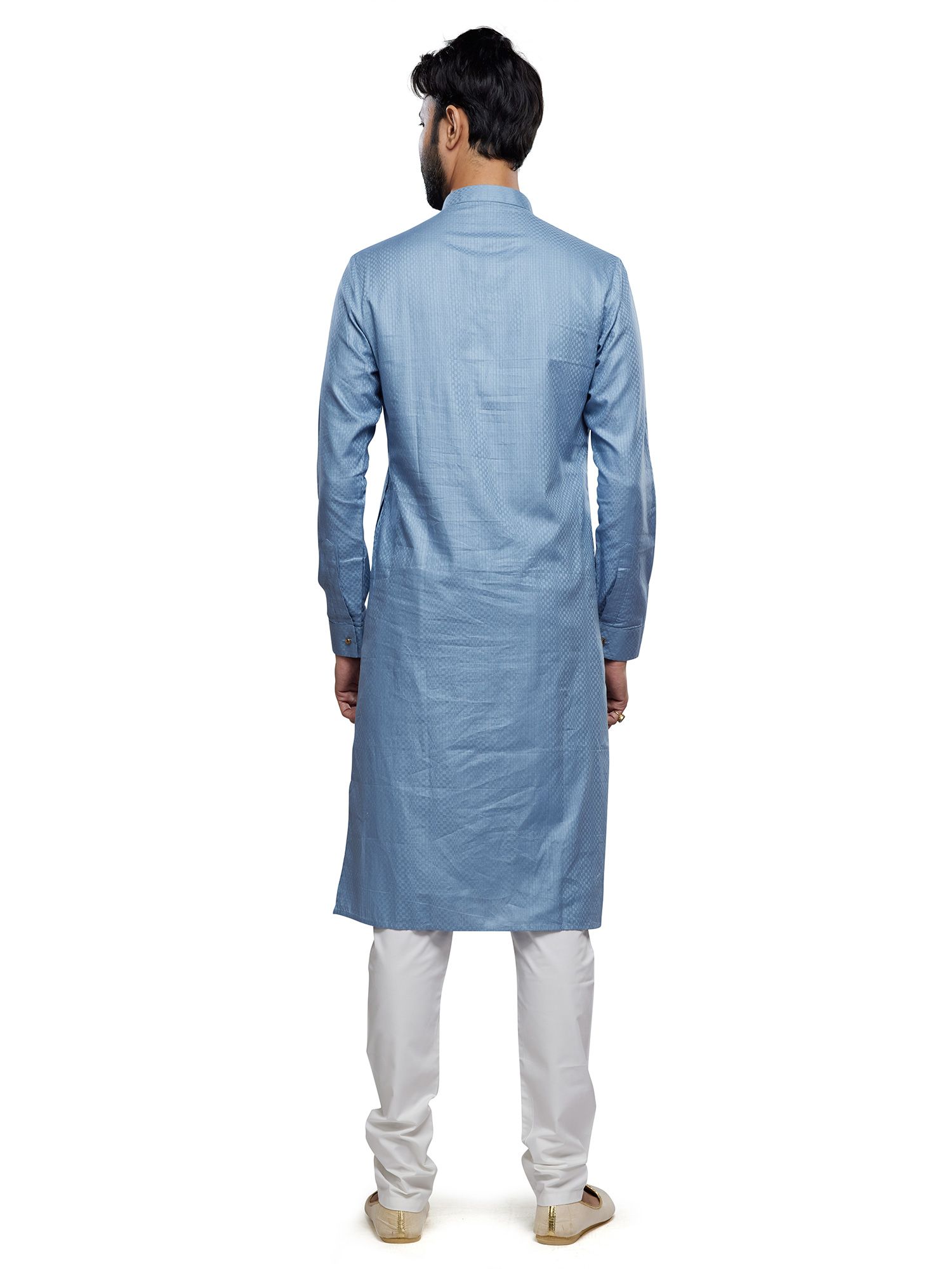 Indische Herren Kurta Pyjama Set - Baumwolle Traditionell Für Festliche Anlässe