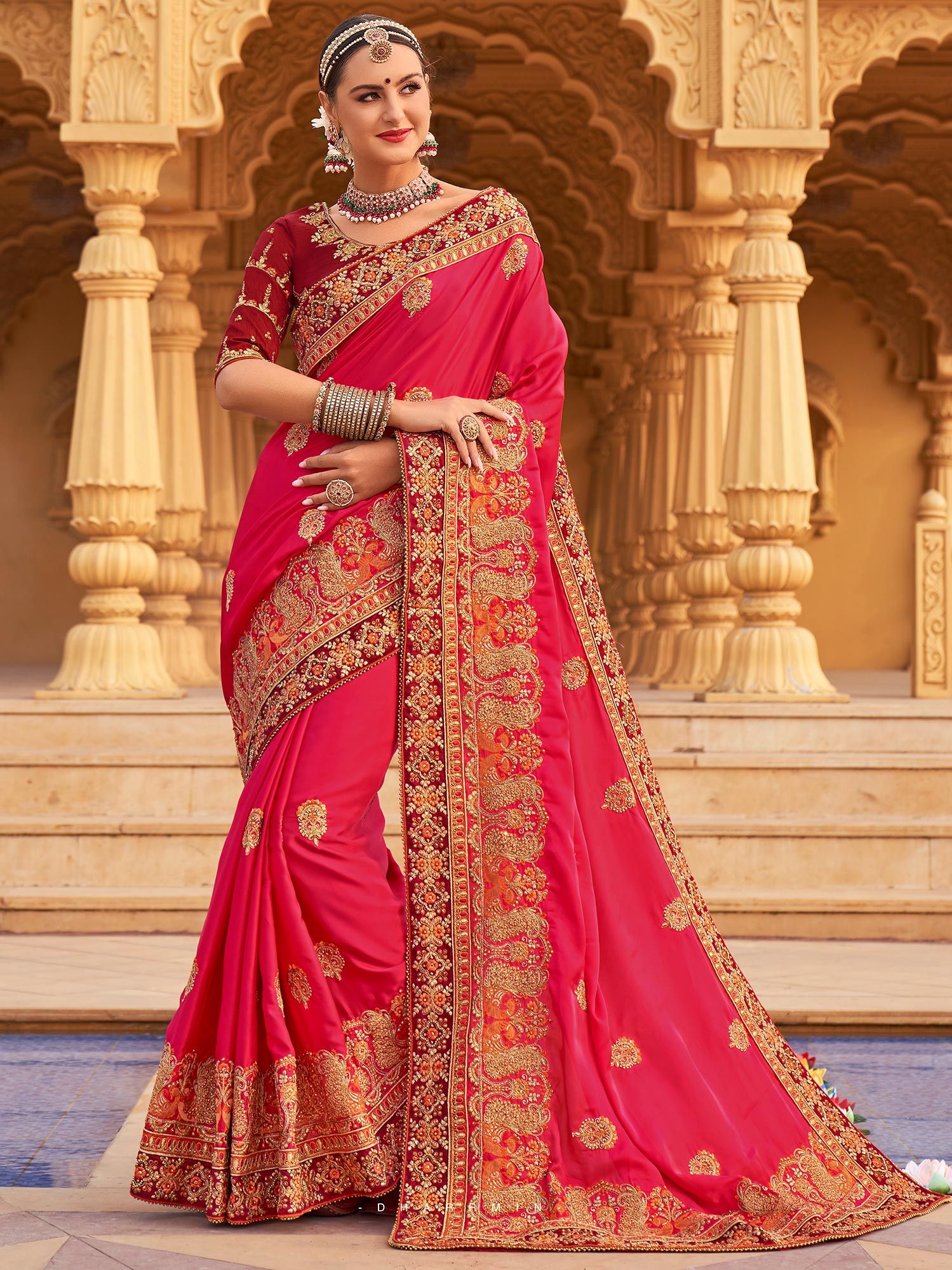 Unveil 213+ bridal saree design latest