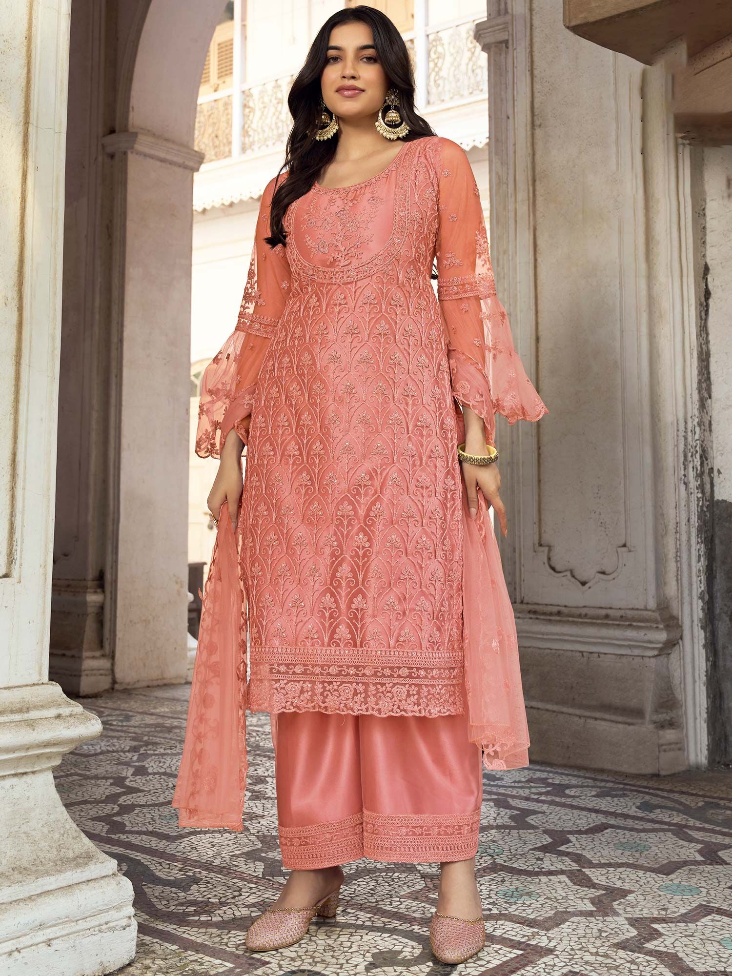 Buy Palazzo Suits Party Wear Canada UK USA | Punjaban Designer Boutique