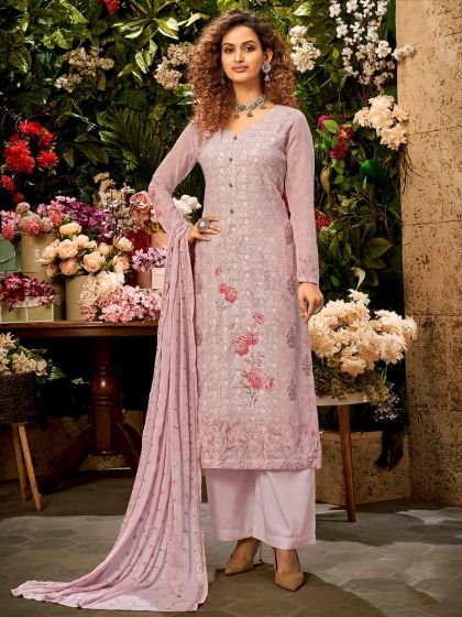 Light Purple Colour Designer Salwar Suit.