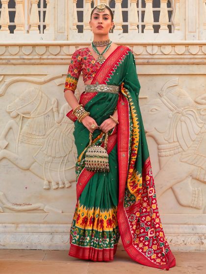 Grey Pre-Stitched Bridesmaid Saree In Satin