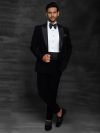 Black Colour Indian Groom Wedding Suit Online.