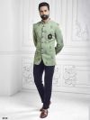 Pista Green Colour Printed Jodhpuri Suit.