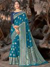 Blue Colour Silk Women Saree.
