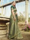 Green Colour Banarasi Silk Saree.
