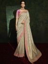 Beautiful Designer Saree Brown Colour in Silk Fabric.