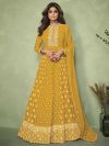 Mustard Yellow Colour Bollywood Salwar Kameez in Georgette Fabric.