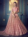 Pink Colour Designer Lehenga in Net Fabric.