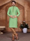 Green Colour Jacquard,Silk Designer Kurta Pajama.