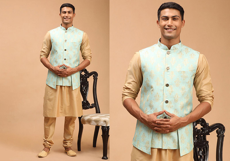 kurta pajama with jacket